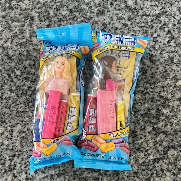 Barbie PEZ Dispensers Lot of 2 Collectible Candy Toys New in Package NIP - Picture 1 of 2